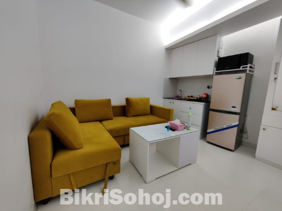 375 Sq ft Furnished 2 Room for Rent in Bashundhara